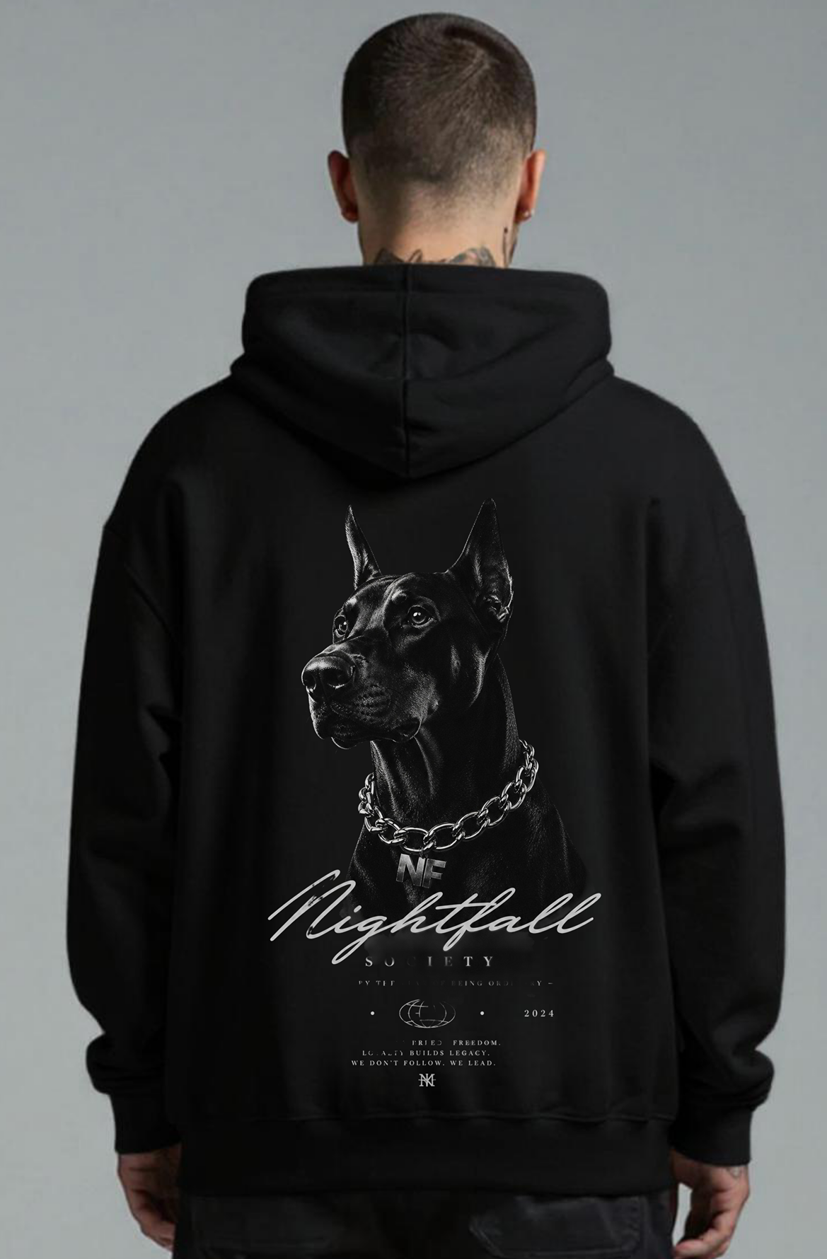 Nightfall Doberman Oversized Hoodie