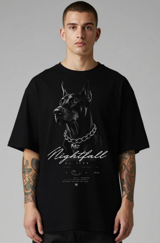 Nightfall Doberman Oversized Shirt